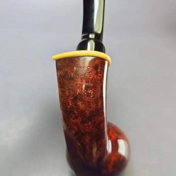 MBSD Briars Modern Masters 2 Smooth Blowfish w/ Boxwood Briar Pipe, New - Image 8