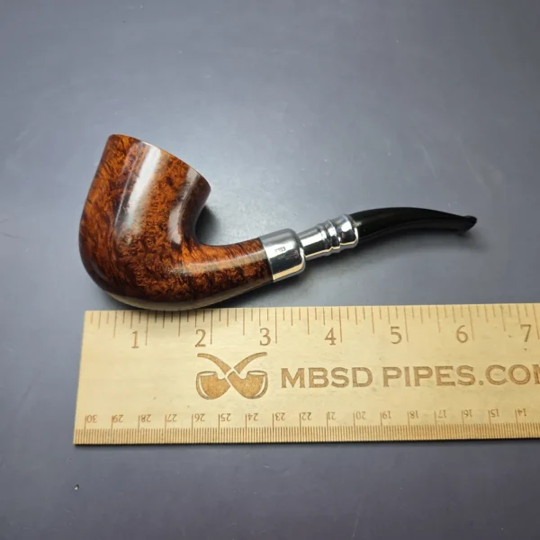 Elwood (Ferndown) Smooth Silver Spigot Dublin Estate Briar Pipe, 9mm - Image 8