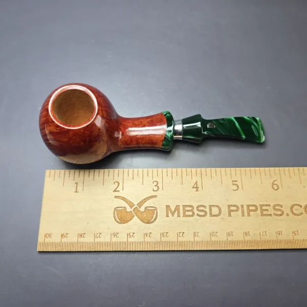 Damiano (Ardor) Armony Smooth Apple w/ Silver Estate Briar Pipe, Unsmoked, 9mm - Image 9