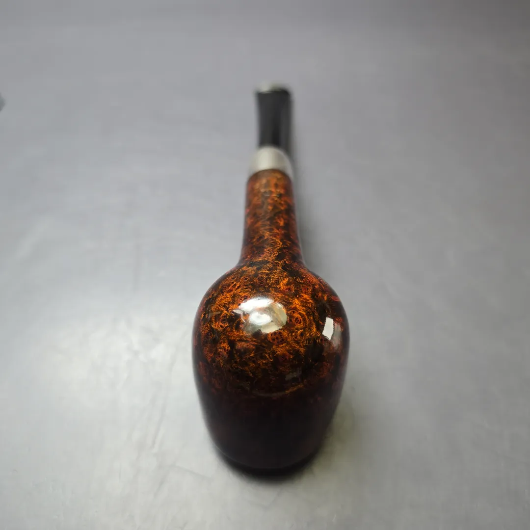 MBSD Briars Timeless Traditions 1 Smooth Billiard w/ Silver Handmade Briar Pipe, New - Image 9