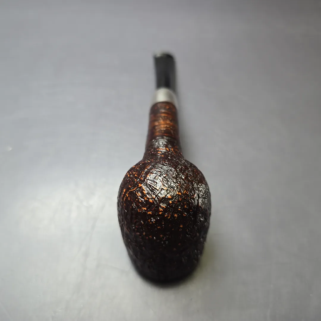 MBSD Briars Timeless Traditions 1 Sandblasted Billiard w/ Silver Handmade Briar Pipe, New - Image 9