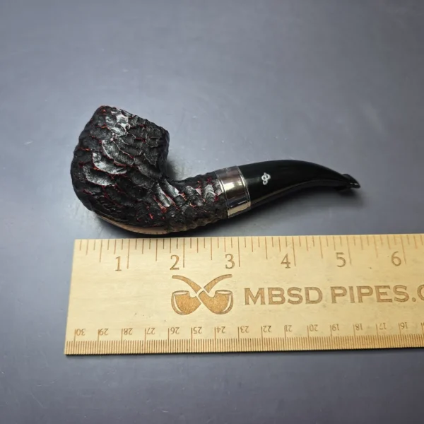 Peterson 160th Anniversary Pat. B Rusticated Bent Billiard Briar Pipe, New - Image 9