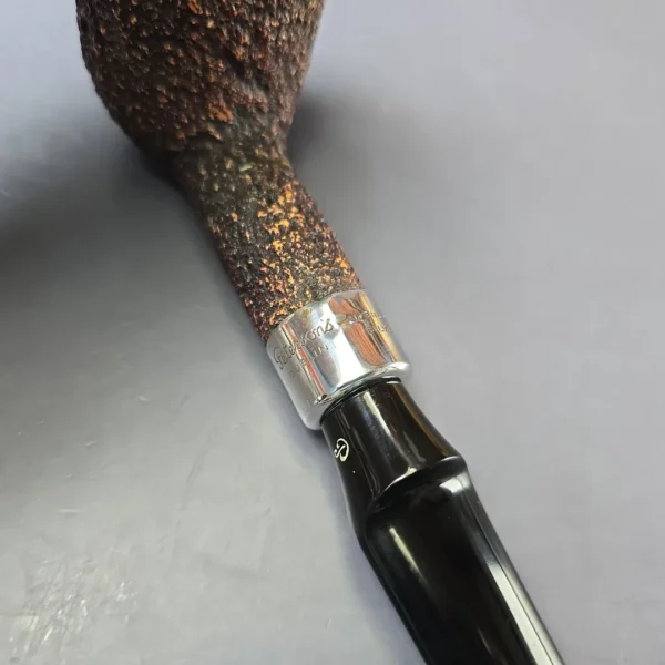 Peterson Red/Black Premier Rusticated Billiard Estate Block Meerschaum Pipe, Irish Estates - Image 6