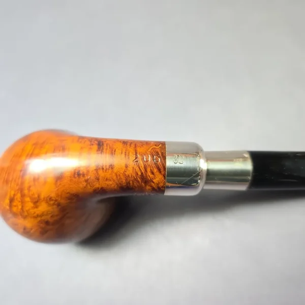 Vauen O'Timer 205 Smooth Silver Spigot Apple Estate Briar Pipe, Unsmoked, 9mm - Image 9