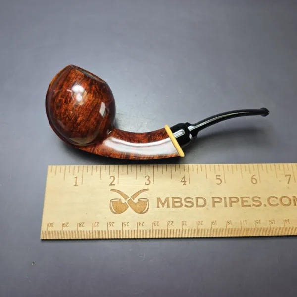 MBSD Briars Modern Masters 2 Smooth Blowfish w/ Boxwood Briar Pipe, New - Image 9