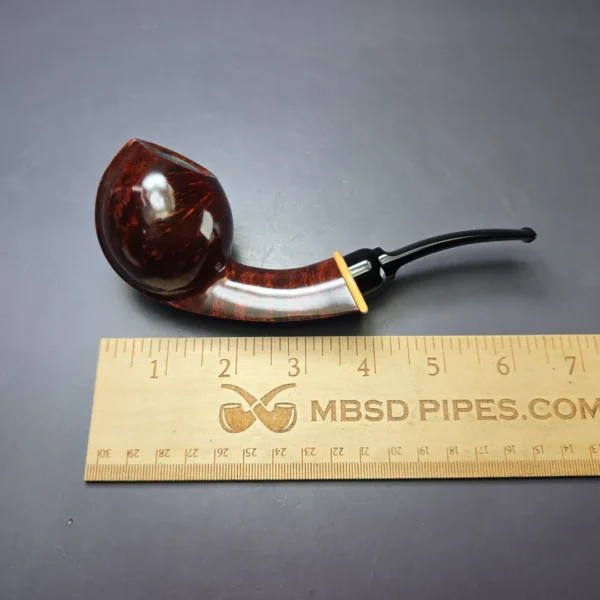 MBSD Briars Modern Masters 2 Smooth Blowfish w/ Boxwood Briar Pipe, New - Image 9