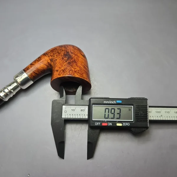 Elwood (Ferndown) Smooth Silver Spigot Dublin Estate Briar Pipe, 9mm - Image 9