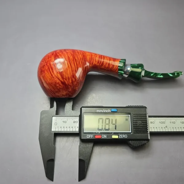 Damiano (Ardor) Armony Smooth Apple w/ Silver Estate Briar Pipe, Unsmoked, 9mm - Image 10