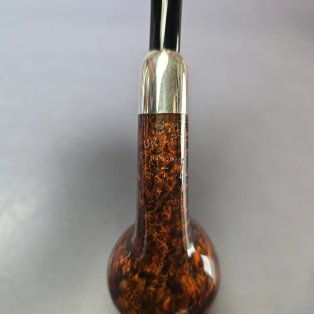 MBSD Briars Timeless Traditions 1 Smooth Billiard w/ Silver Handmade Briar Pipe, New - Image 10