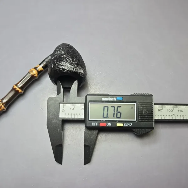 MBSD Briars Modern Masters 1 Sandblasted Peewit w/ Bamboo Briar Pipe, New - Image 10