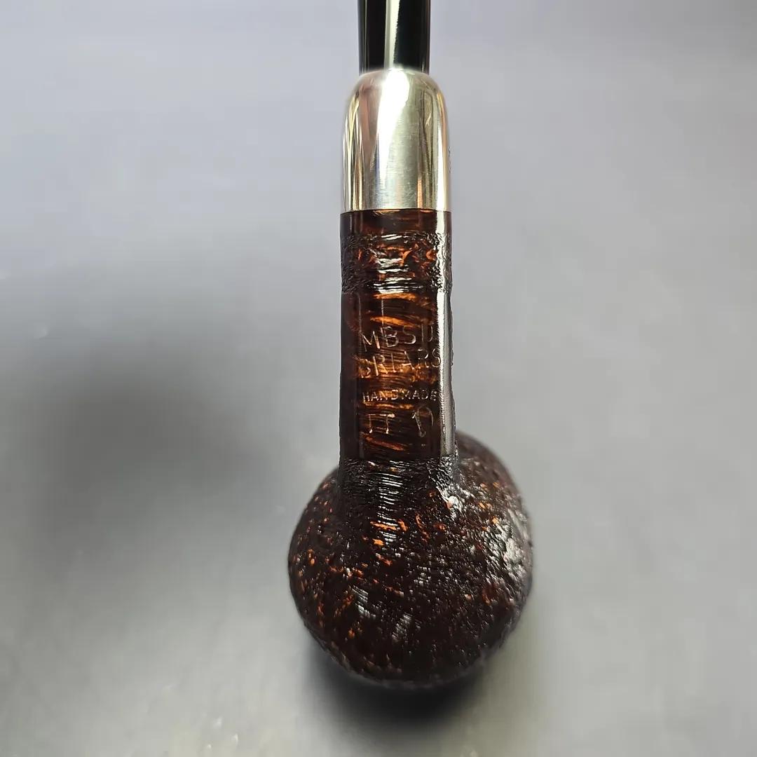 MBSD Briars Timeless Traditions 1 Sandblasted Billiard w/ Silver Handmade Briar Pipe, New - Image 10