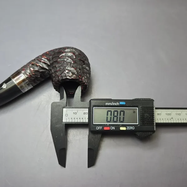 Peterson 160th Anniversary Pat. B Rusticated Bent Billiard Briar Pipe, New - Image 10