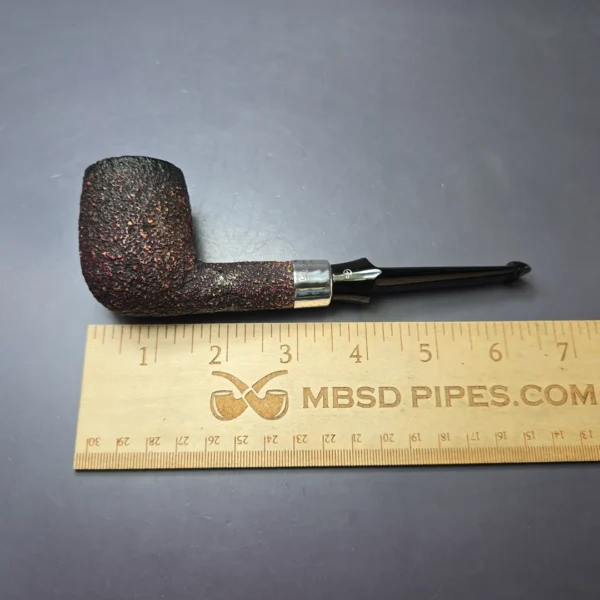 Peterson Red/Black Premier Rusticated Billiard Estate Block Meerschaum Pipe, Irish Estates - Image 5