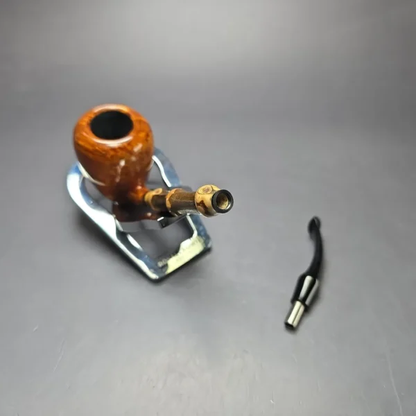 MBSD Briars Modern Masters 1 Smooth Peewit w/ Bamboo Briar Pipe, New - Image 10