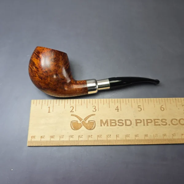 Vauen O'Timer 205 Smooth Silver Spigot Apple Estate Briar Pipe, Unsmoked, 9mm - Image 10