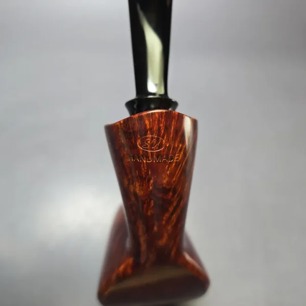 SU Pipes Smooth Volcano Sitter Handmade Briar Pipe, New - Image 9