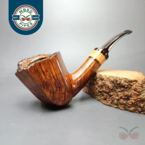 Bjarne Nielsen Signature Grade Smooth Panel Dublin w/ Boxwood Estate Briar Pipe, Unsmoked, 9mm
