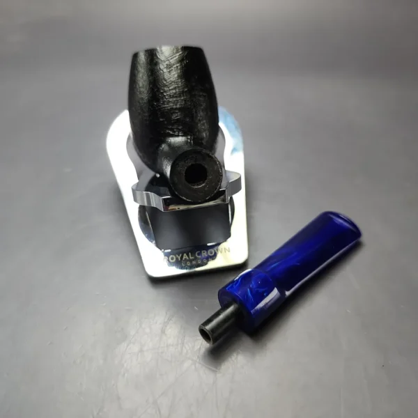 Sean Reum "Eggshell" Sandblasted Brandy w/ Resin Estate Briar Pipe, Unsmoked - Image 11