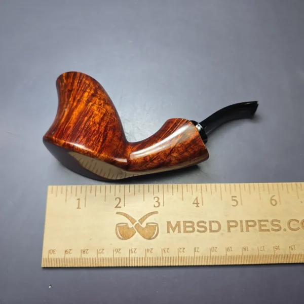 SU Pipes Smooth Volcano Sitter Handmade Briar Pipe, New - Image 10