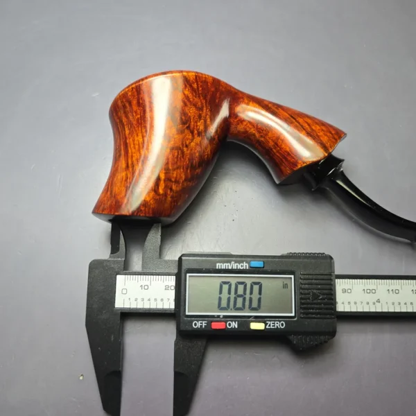 SU Pipes Smooth Volcano Sitter Handmade Briar Pipe, New - Image 11