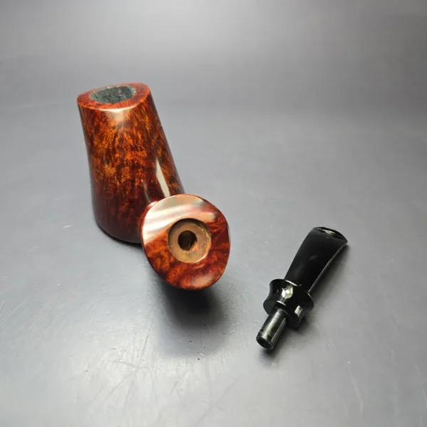 SU Pipes Smooth Volcano Sitter Handmade Briar Pipe, New - Image 12