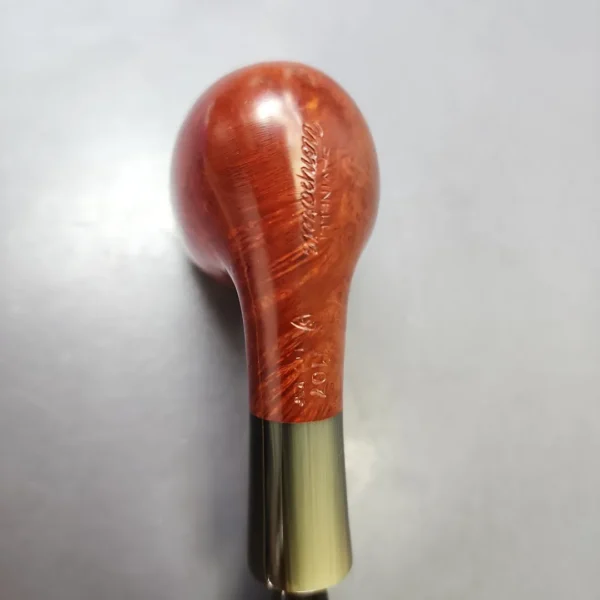 Savinelli Nonpareil 9107 Smooth Billiard w/ Horn Estate Briar Pipe, Unsmoked - Image 10