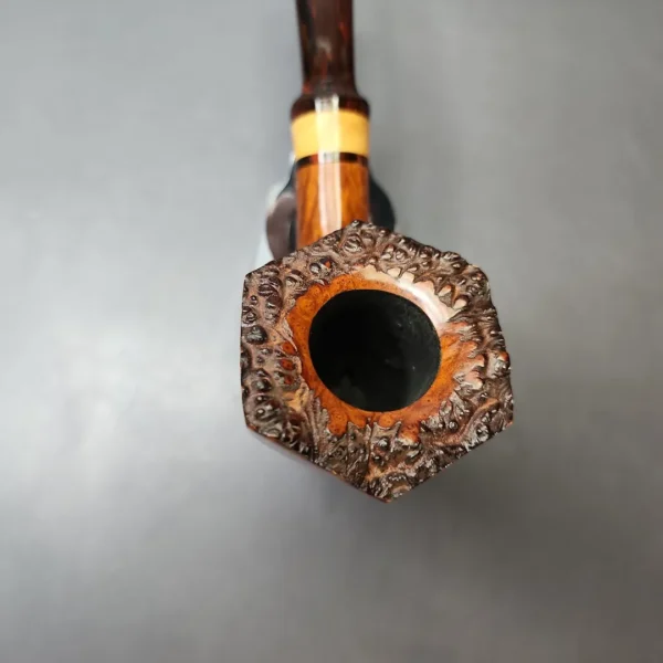 Bjarne Nielsen Signature Grade Smooth Panel Dublin w/ Boxwood Estate Briar Pipe, Unsmoked, 9mm - Image 4