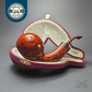 SU Pipes Smooth Apple Handmade Briar Pipe, New