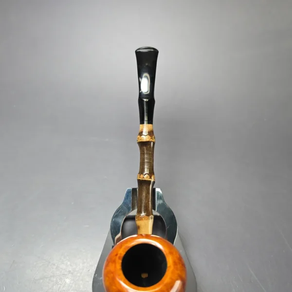 MBSD Briars Modern Masters 1 Smooth Peewit w/ Bamboo Briar Pipe, New - Image 7