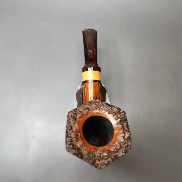 Bjarne Nielsen Signature Grade Smooth Panel Dublin w/ Boxwood Estate Briar Pipe, Unsmoked, 9mm - Image 6