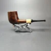 MBSD Briars by Vitale Sienna Contrast Smooth Billiard w/ Boxwood Briar Pipe, New - Image 3