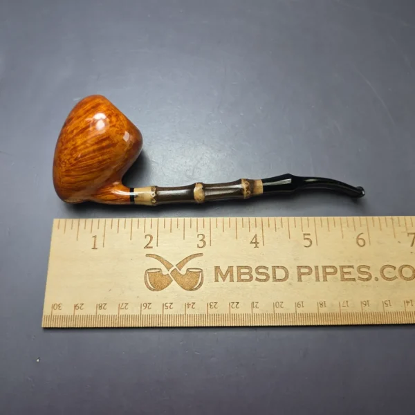 MBSD Briars Modern Masters 1 Smooth Peewit w/ Bamboo Briar Pipe, New - Image 10