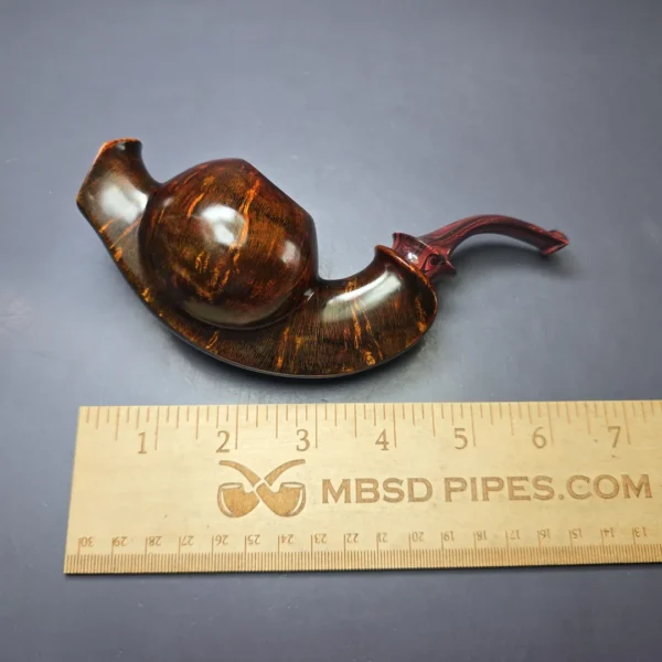 SU Pipes Smooth Standing Cavalier Handmade Briar Pipe, New - Image 11