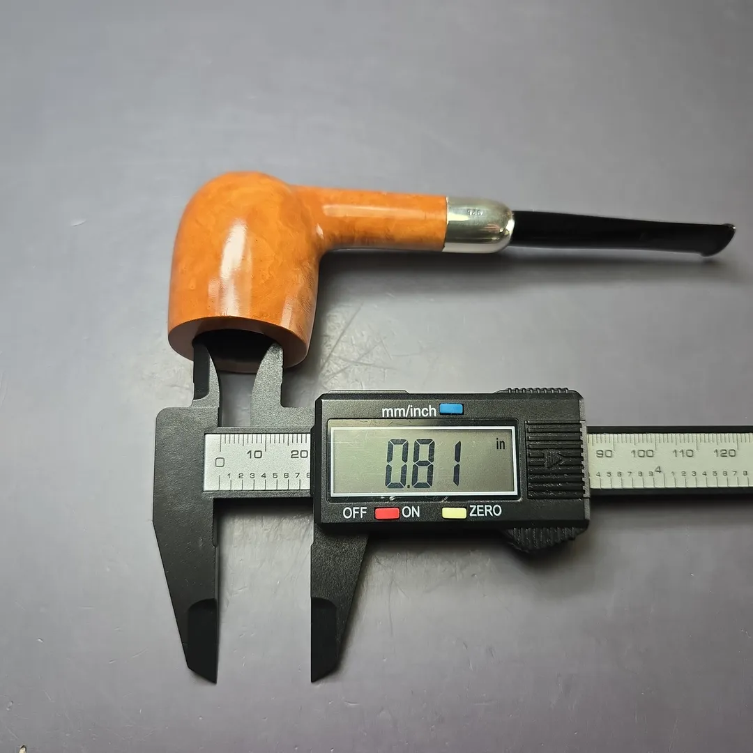 MBSD Briars Timeless Traditions 1 Smooth Billiard w/ Silver Handmade Briar Pipe, New - Image 11