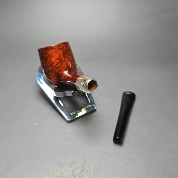 MBSD Briars Timeless Traditions 1 Smooth Billiard w/ Silver Handmade Briar Pipe, New - Image 11