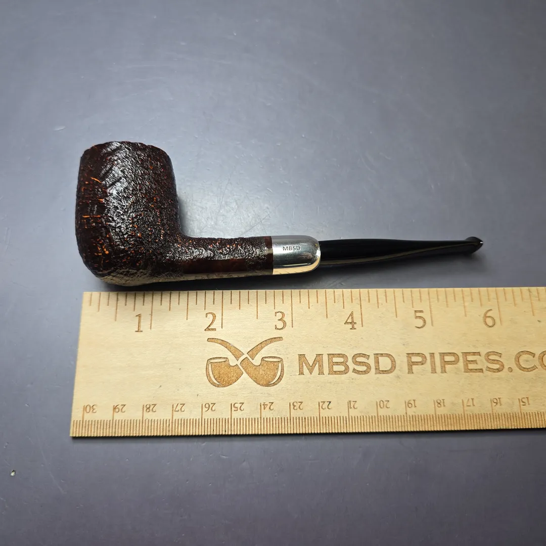 MBSD Briars Timeless Traditions 1 Sandblasted Billiard w/ Silver Handmade Briar Pipe, New - Image 11