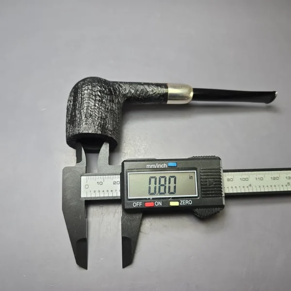 MBSD Briars Timeless Traditions 1 Sandblasted Billiard w/ Silver Handmade Briar Pipe, New - Image 11