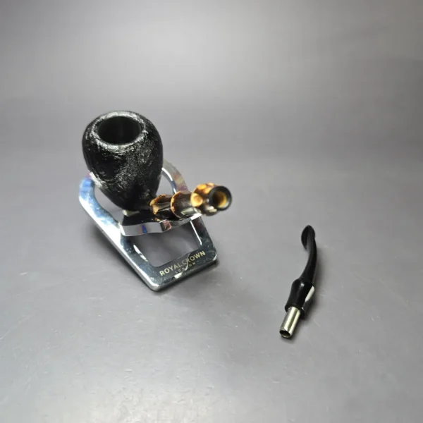 MBSD Briars Modern Masters 1 Sandblasted Peewit w/ Bamboo Briar Pipe, New - Image 11