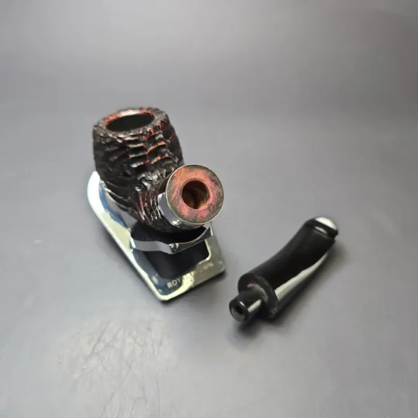 Peterson 160th Anniversary Pat. B Rusticated Bent Billiard Briar Pipe, New - Image 11