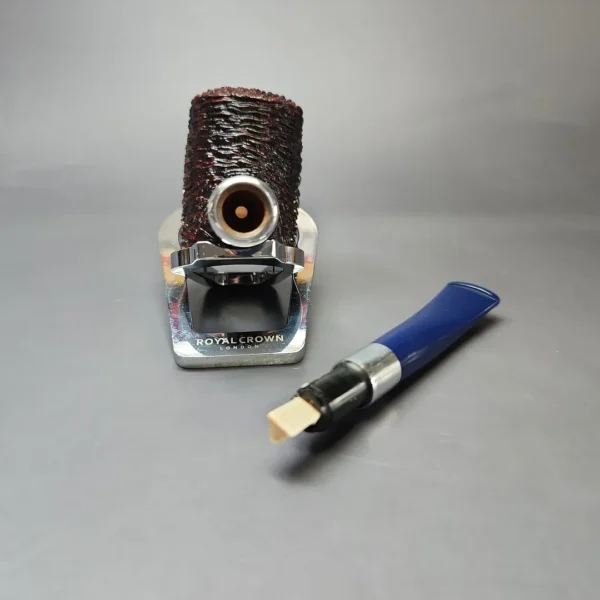 Savinelli Eleganza 310 KS Rusticated Poker Estate Briar Pipe, Unsmoked, 6mm - Image 8