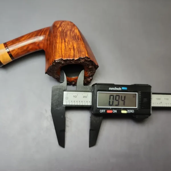 Bjarne Nielsen Signature Grade Smooth Panel Dublin w/ Boxwood Estate Briar Pipe, Unsmoked, 9mm - Image 9