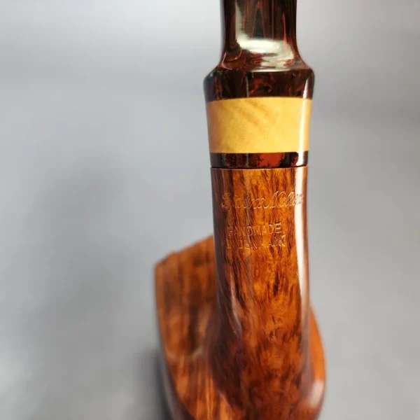 Bjarne Nielsen Signature Grade Smooth Panel Dublin w/ Boxwood Estate Briar Pipe, Unsmoked, 9mm - Image 10