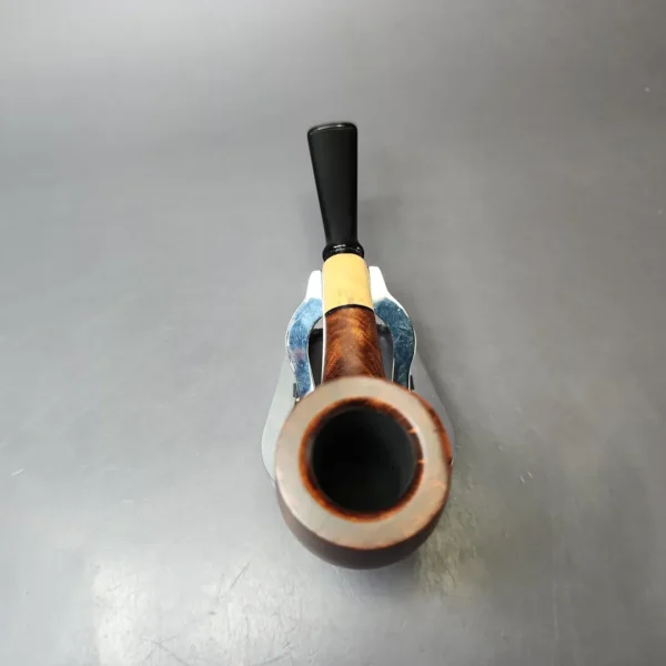 MBSD Briars by Vitale Sienna Contrast Smooth Billiard w/ Boxwood Briar Pipe, New - Image 7