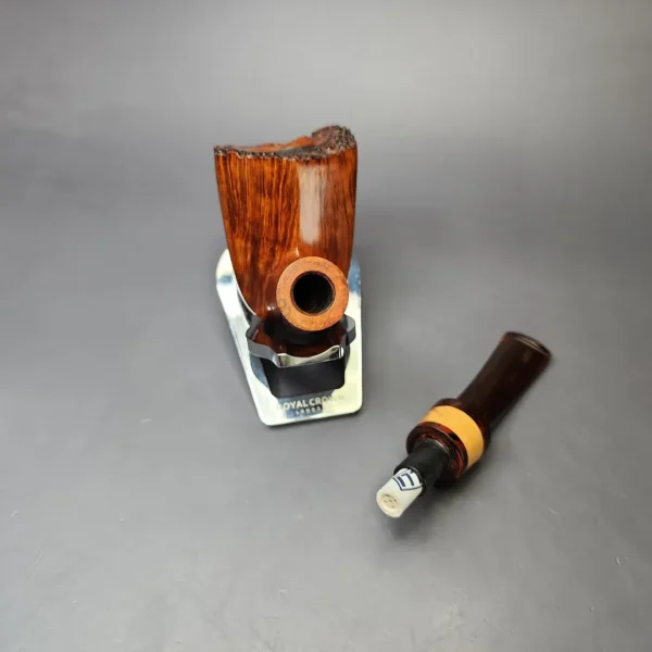 Bjarne Nielsen Signature Grade Smooth Panel Dublin w/ Boxwood Estate Briar Pipe, Unsmoked, 9mm - Image 11