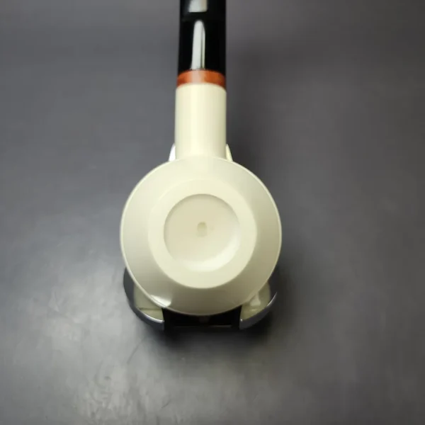 MBSD Meerschaum Deluxe Smooth Squat Rhodesian Block Meerschaum Pipe, New - Image 9