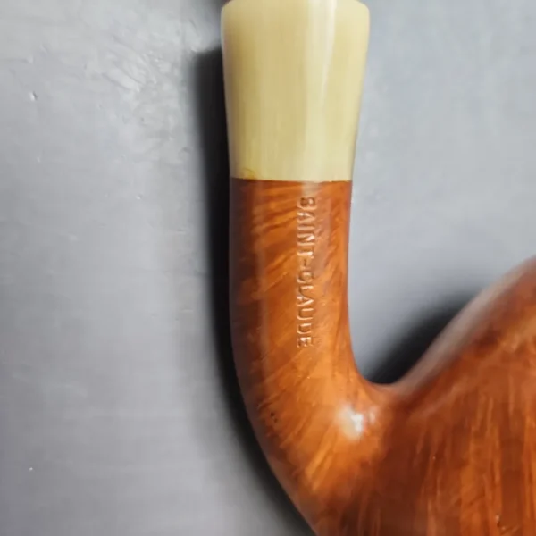 Lacroix 2 Star XL Smooth Egg w/ Horn Estate Briar Pipe, Unsmoked - Image 11