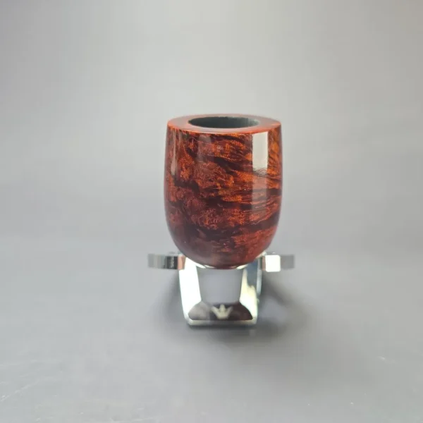 MBSD Briars Timeless Traditions 1 Smooth Billiard w/ Silver Handmade Briar Pipe, New - Image 4