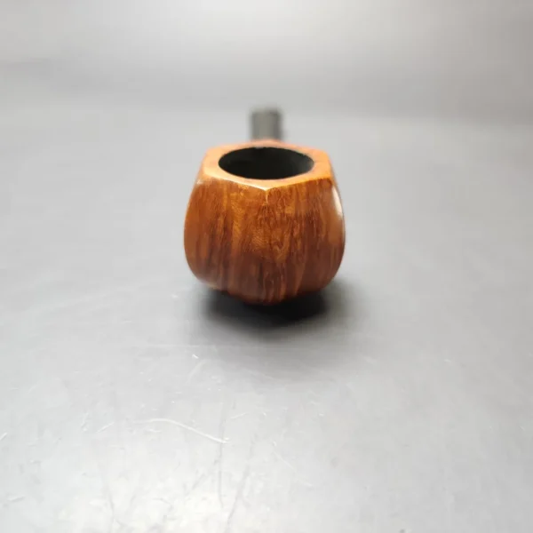 Portland Straight Grain Smooth Panel Apple Estate Briar Pipe, Unsmoked - Image 3