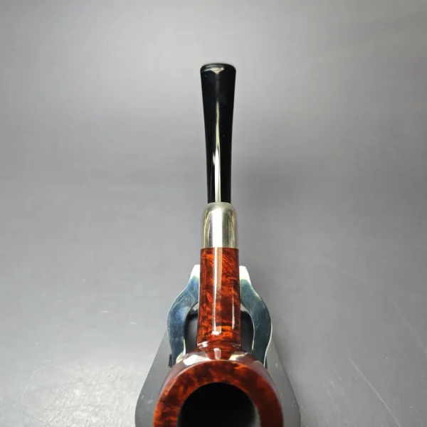 MBSD Briars Timeless Traditions 1 Smooth Billiard w/ Silver Handmade Briar Pipe, New - Image 7