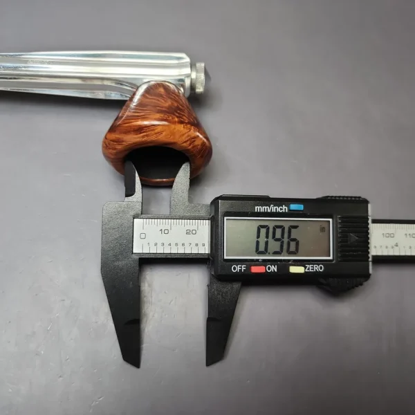 Kirsten S Smooth Dublin Bowl & Metal Frame Estate Pipe, American Estates - Image 9